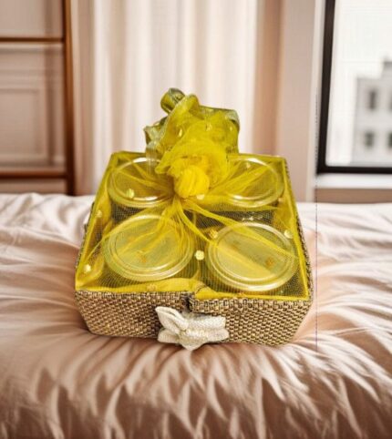 Traditional Dry Fruits / Choclates Basket 4 Jar